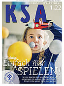 Cover KSA 2022/01 Mädchen mit Rakete und Kugeln